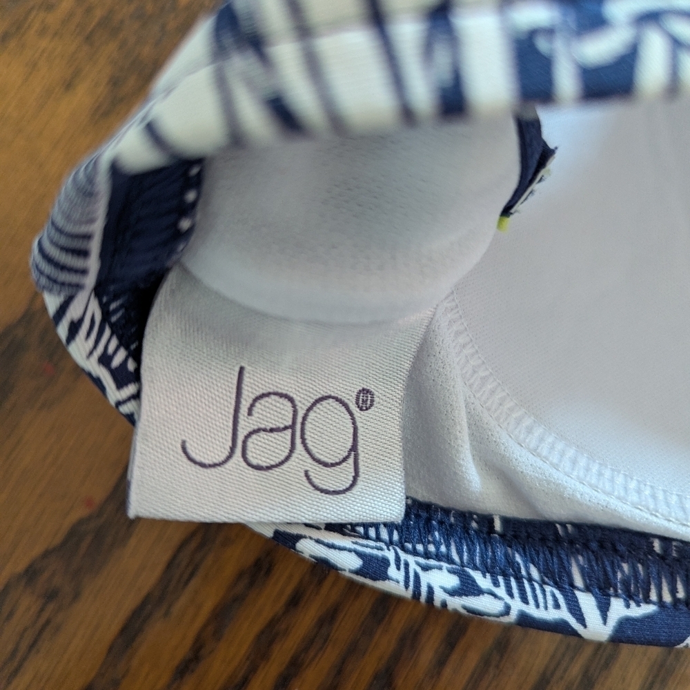 Jag Blue and White Patterned Bikini Size Small - Picture 3 of 3